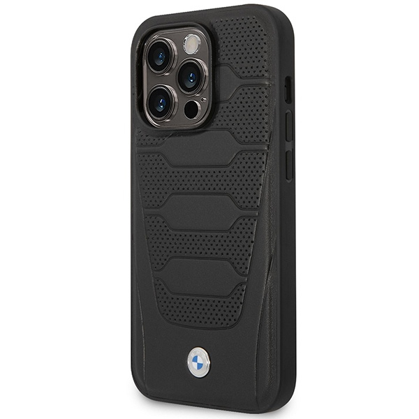 BMW BMHMP14X22RPSK Apple iPhone 14 Pro Max black Leather Seats Pattern MagSafe