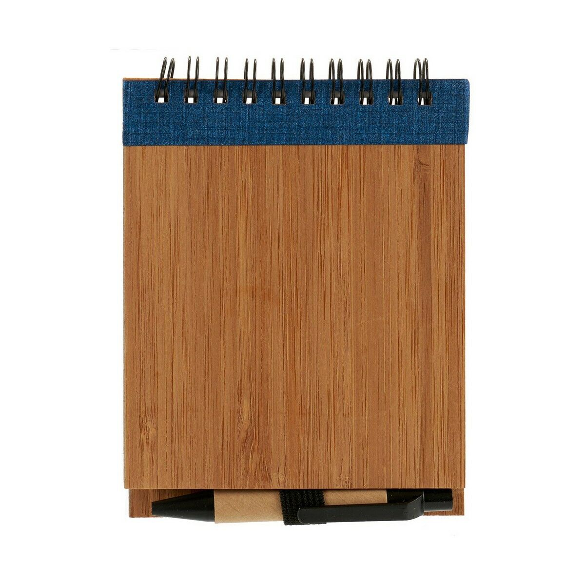 Spiral Notebook with Pen Bamboo 1 x 10 x 13 cm (24 Units)