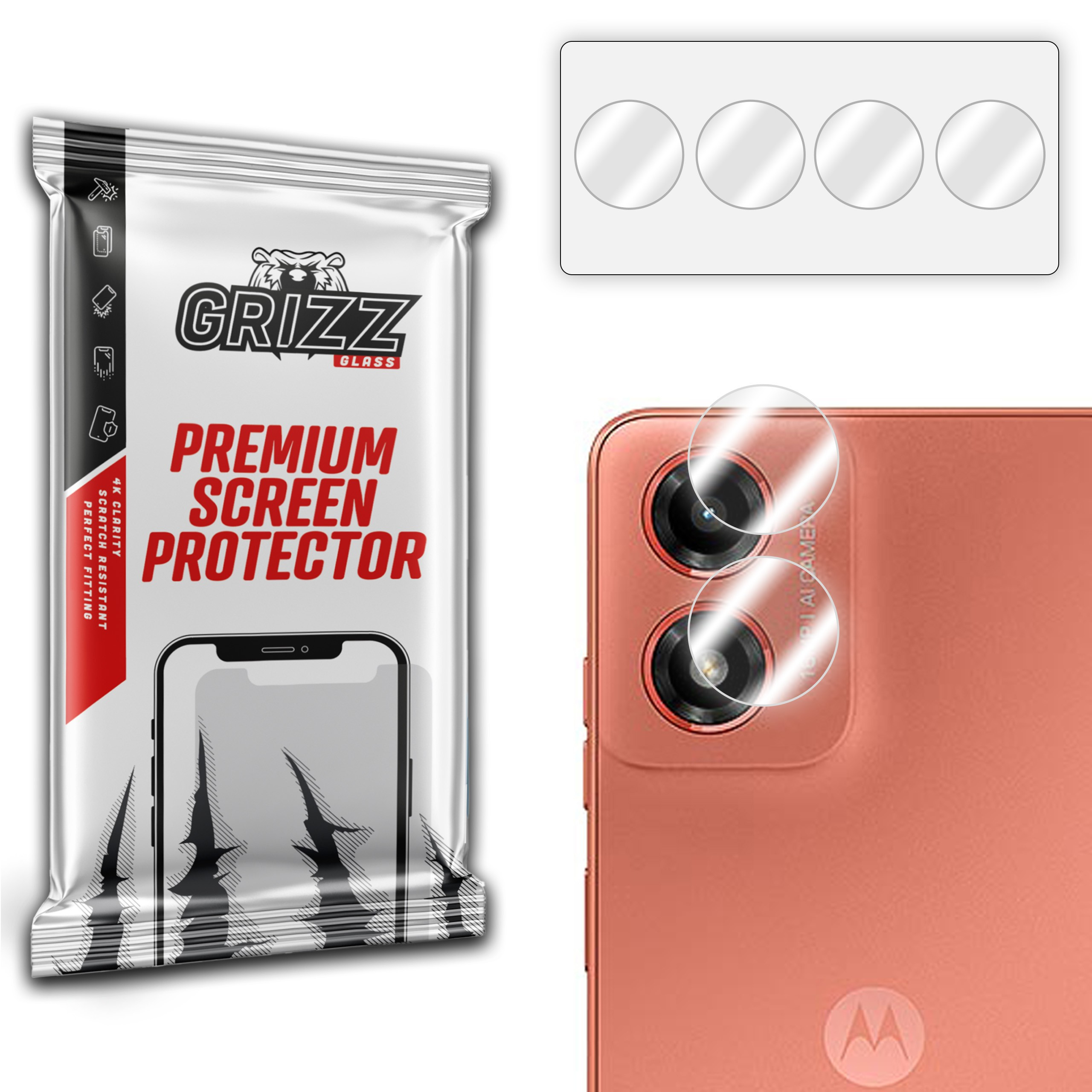 GrizzGlass HybridGlass Camera Motorola Moto G04