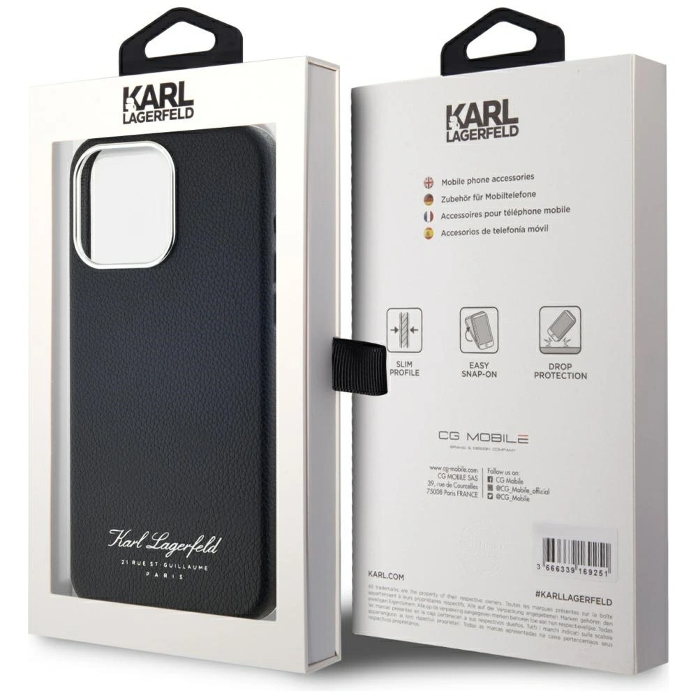 Etui Karl Lagerfeld hotel RSG do Apple iPhone 15 Pro czarny