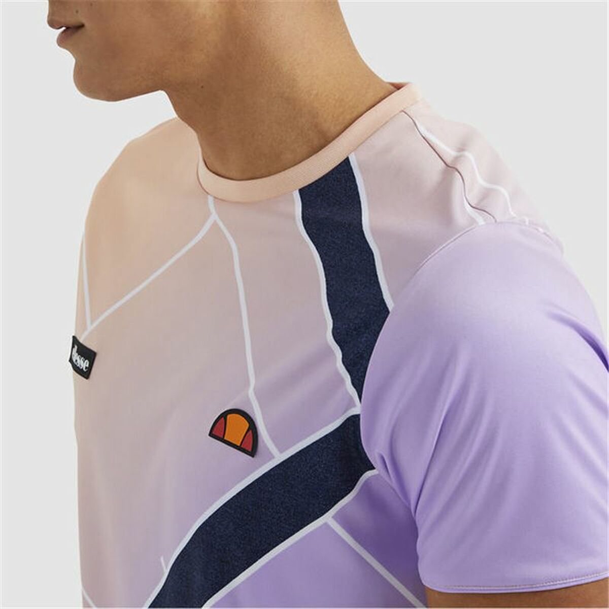 Men’s Short Sleeve T-Shirt Ellesse Fulgore Violet