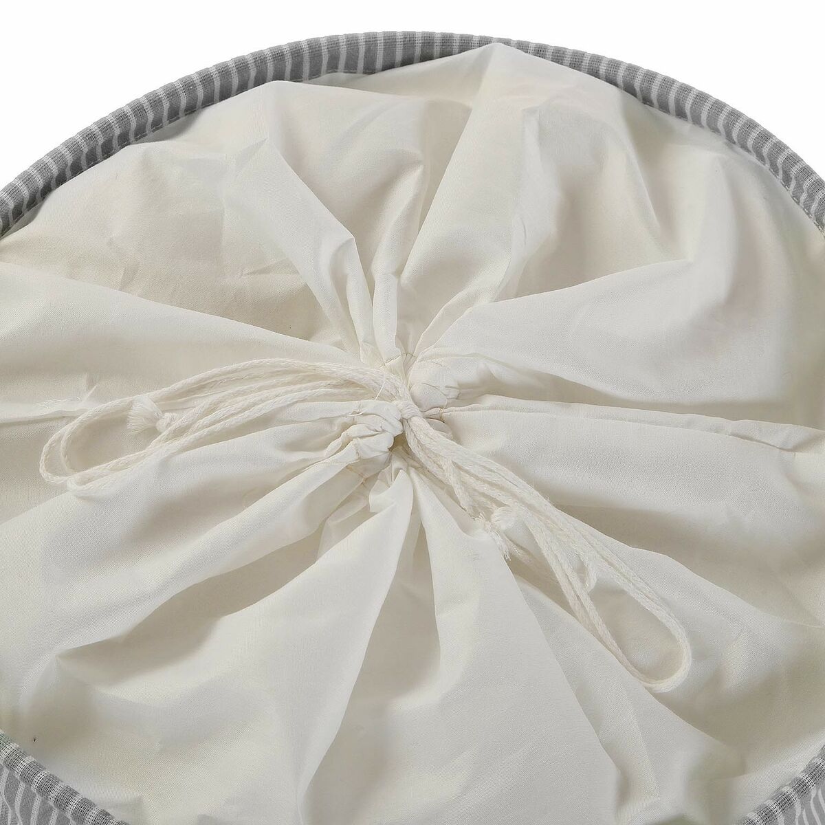 Kosz na pranie Versa Szary Poliester Bawełna Nylon (38 x 48 x 38 cm)