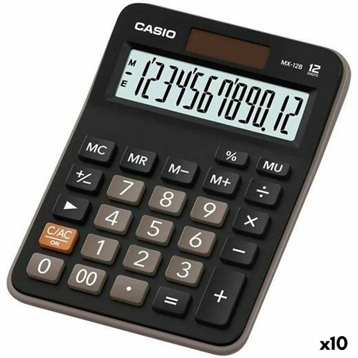 Calculator Casio MX-12B Black 14,7 x 10,6 x 2,9 cm (10 Units)