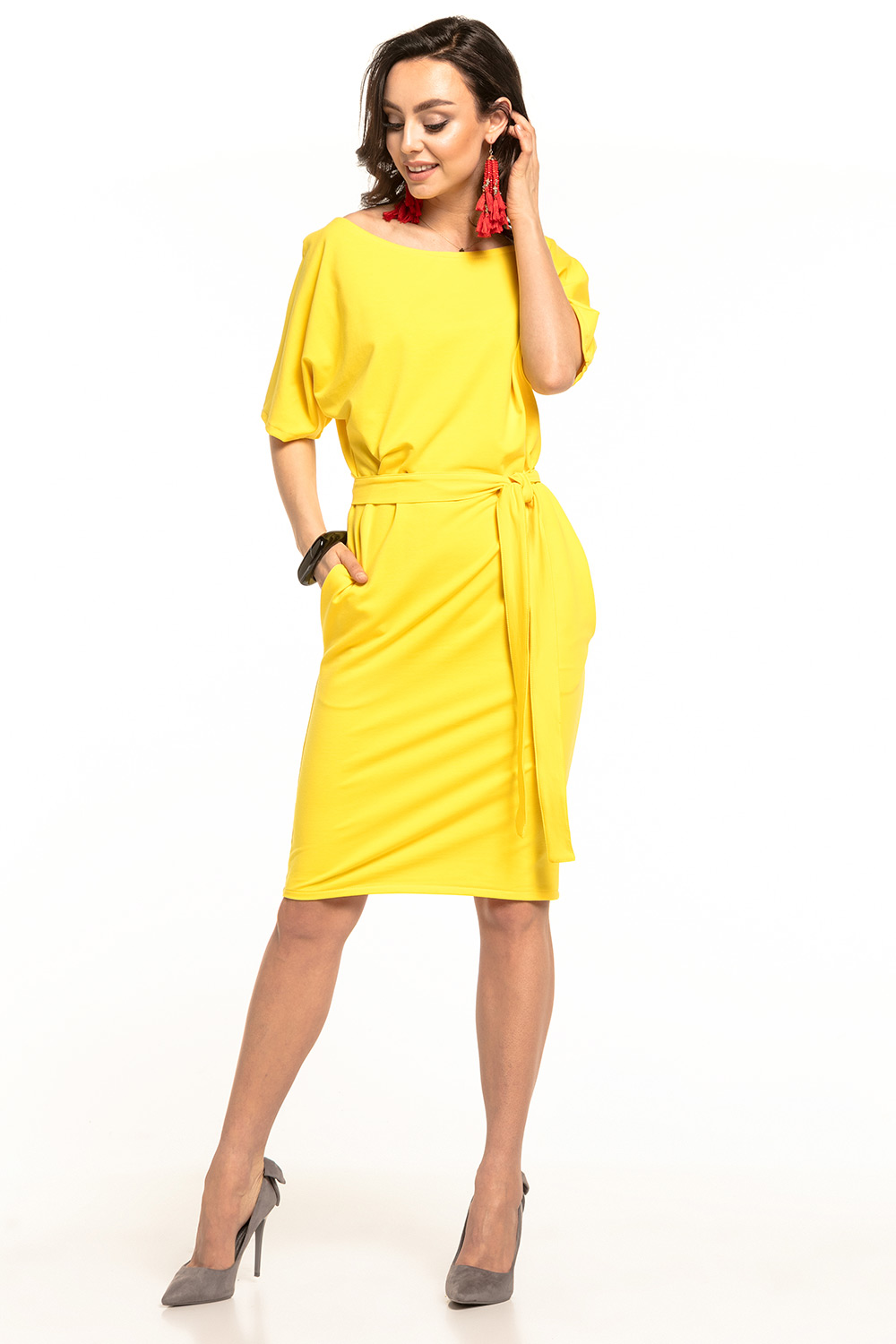 Alltagskleid model 143249 Tessita gelb Damen