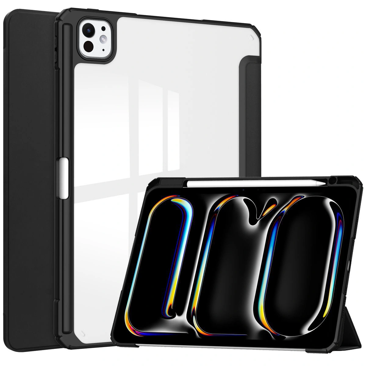 Bizon Case Tab Clear Matt Apple iPad Pro 13" 7 gen. 2024 black