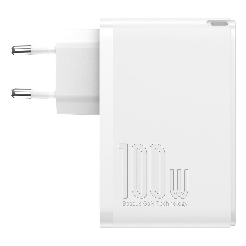 Baseus GaN2 Pro fast wall charger 100W USB / USB Typ C Quick Charge 4+ Power Delivery white (CCGAN2P-L02)