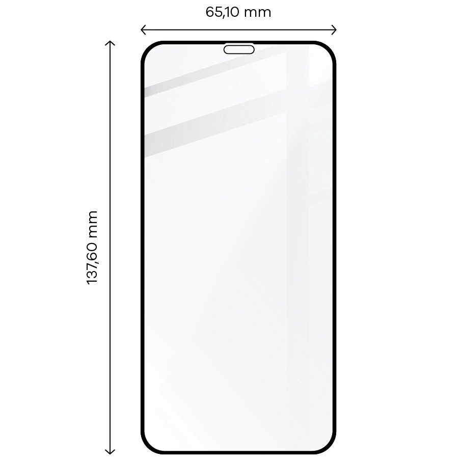 Bizon Glass Edge tempered glass - [2 PACK] + lens protection Apple iPhone 11 Pro black