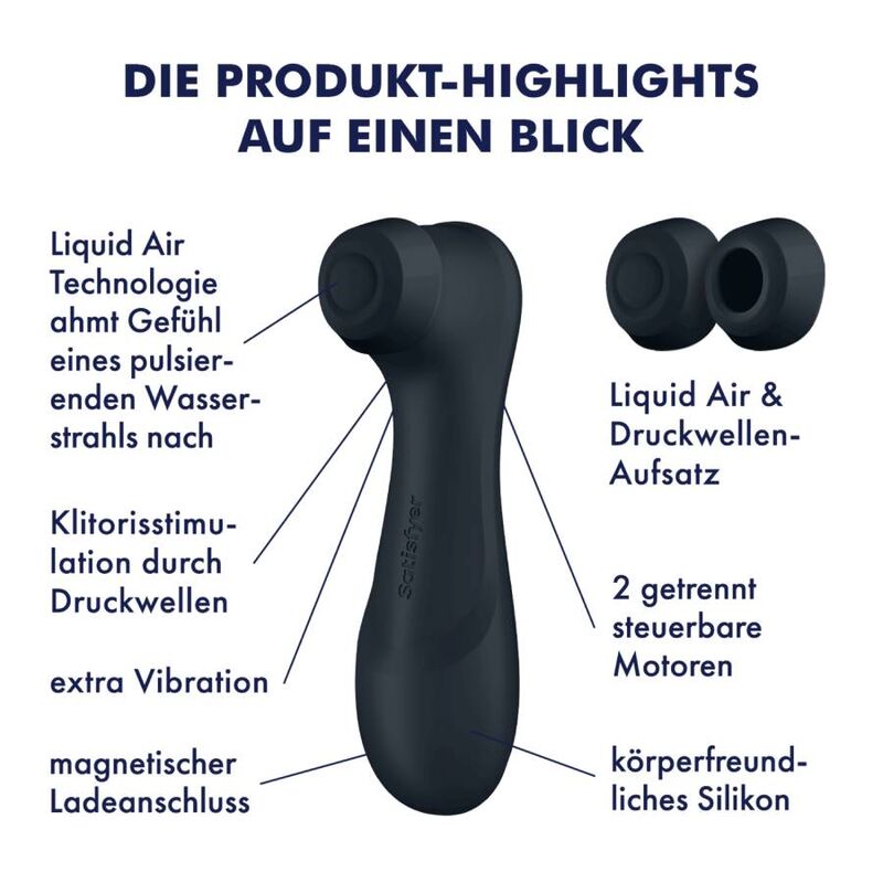 SATISFYER PRO 2 GENERATION 3 LIQUID AIR TECHNOLOGY - BLACK