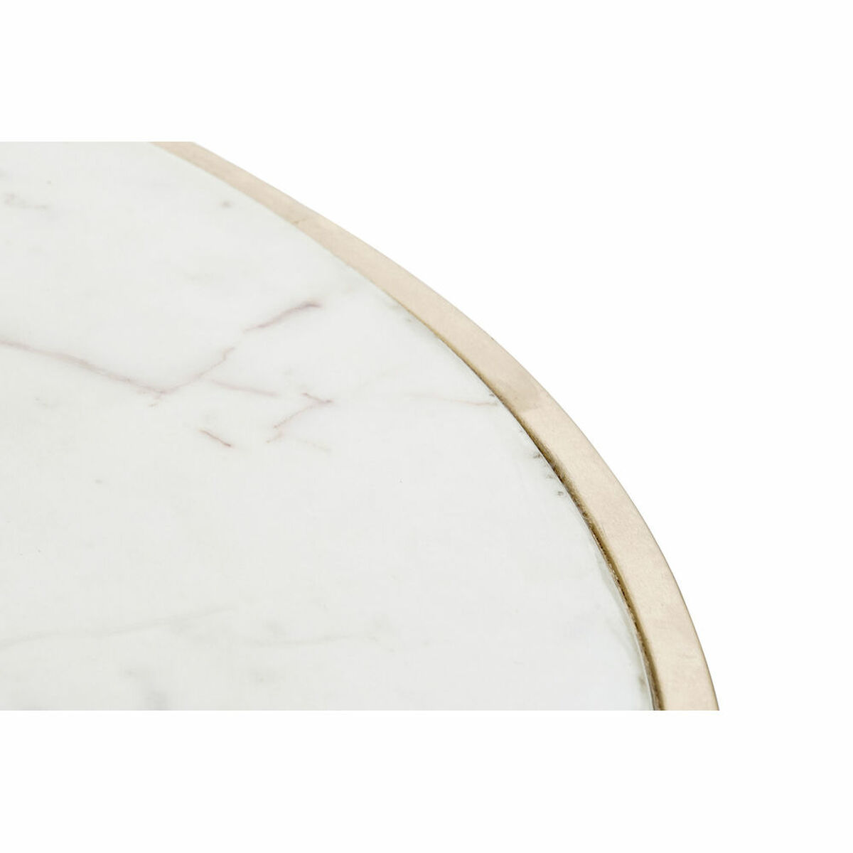 Side table DKD Home Decor 8424001823222 87 x 87 x 51,5 cm Golden Aluminium White Marble Iron