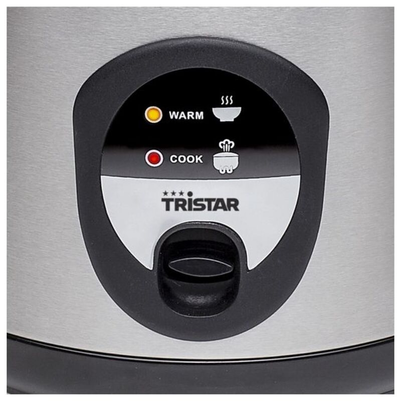 Rice Cooker Tristar RK-6126 Arrocera Black/Silver Silver Stainless steel 400 W
