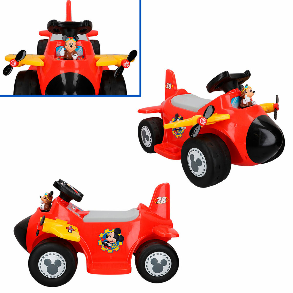 Children's Electric Car Mickey Mouse Battery Little Plane 6 V