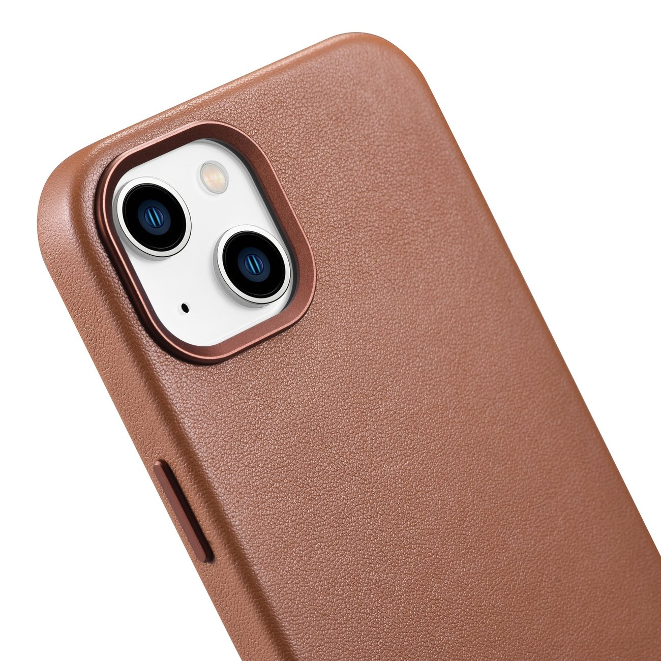 iCarer Case Leather MagSafe Apple iPhone 14 Plus brown