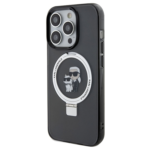 Karl Lagerfeld KLHMP13XHMRSKCK Apple iPhone 13 Pro Max hardcase Ring Stand Karl&Choupettte MagSafe black