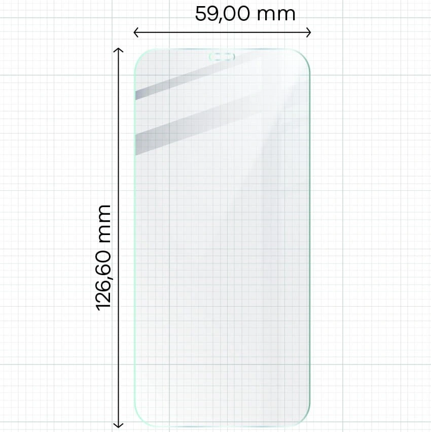 Bizon Glass Clear tempered glass - 3 pcs. + lens glass Apple iPhone 12 Mini
