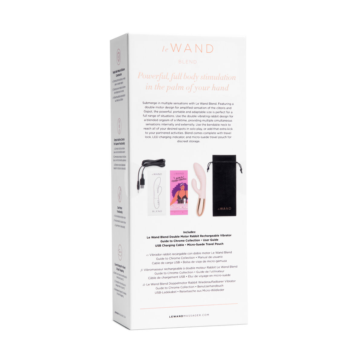 Dual Stimulation Vibe Le Wand Blend Rose Gold Rose Gold Dual Stimulation Vibe Le Wand Blend Rose Gold Rose Gold