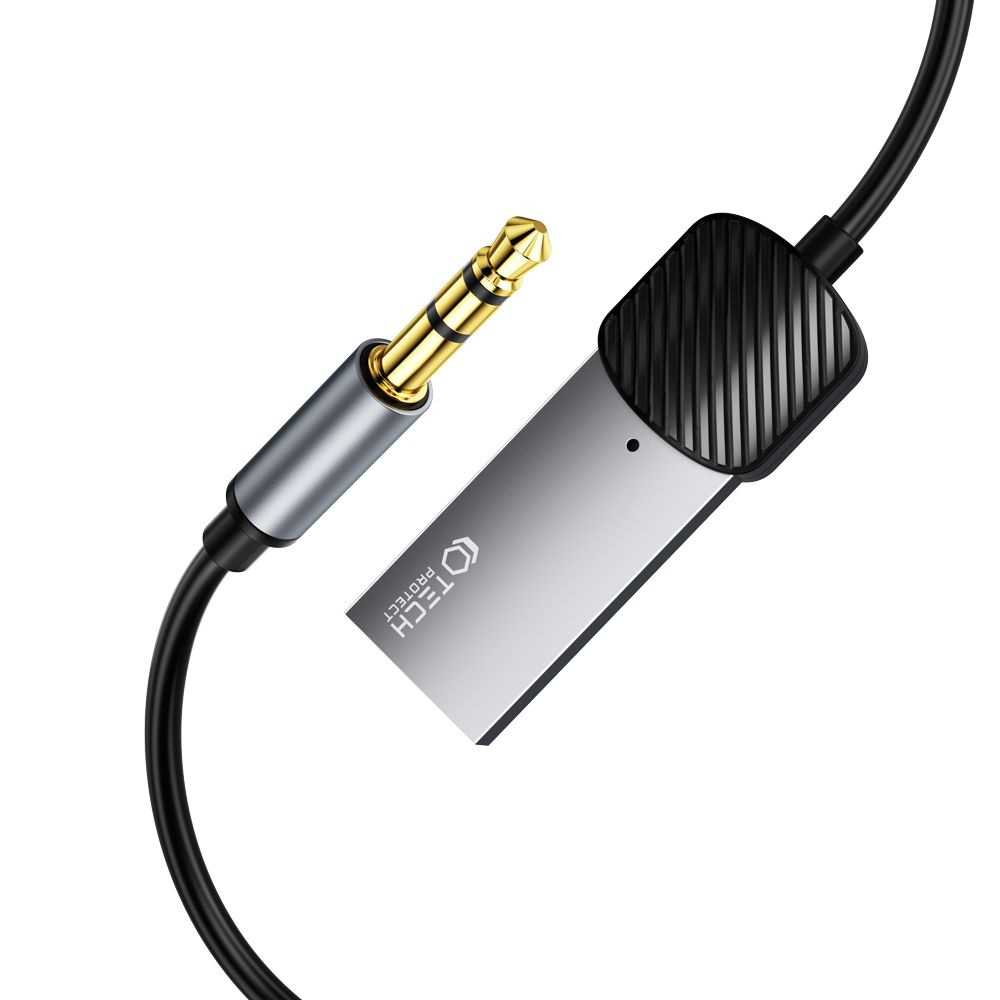 Tech-protect Ultraboost Bluetooth Aux Audio Adapter Cable Grey