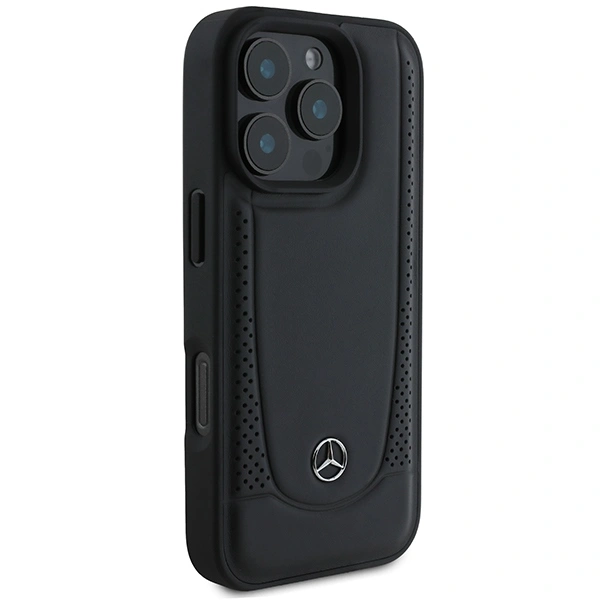 Mercedes MEHCP16LARMBK Apple iPhone 16 Pro hardcase Leather Urban black