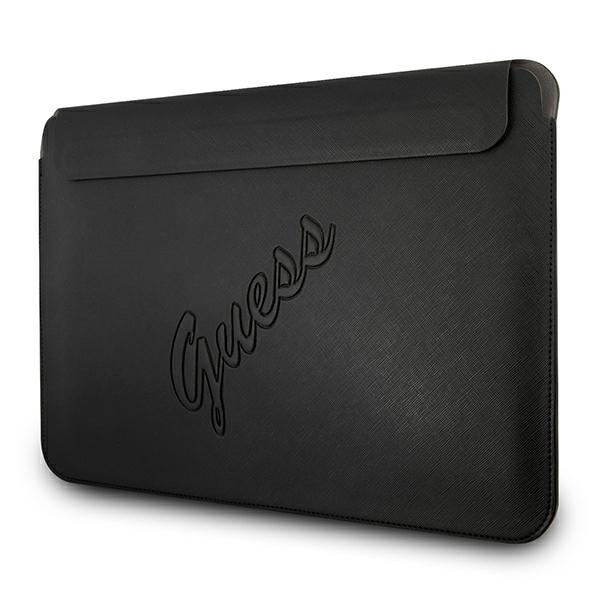 Guess Sleeve GUCS13PUSASBK 13 inch black Saffiano Script