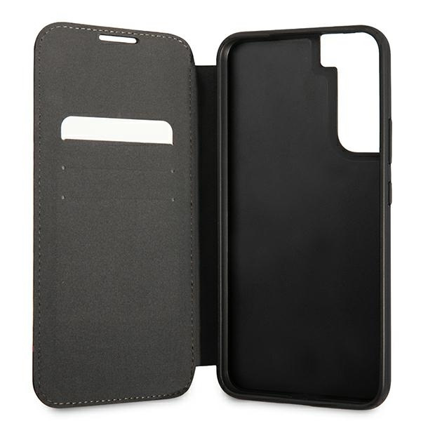 BMW BMBKS22MTRTBK Samsung Galaxy S22+ Plus black bookcase M Collection Triangles