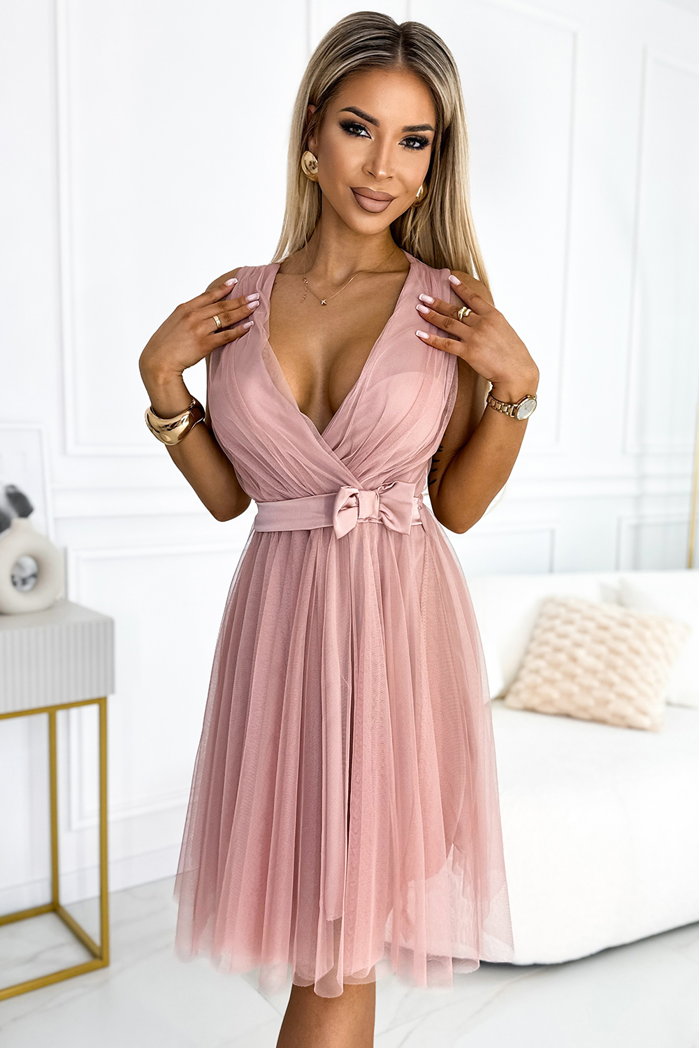  Cocktail dress model 192979 Numoco  pink