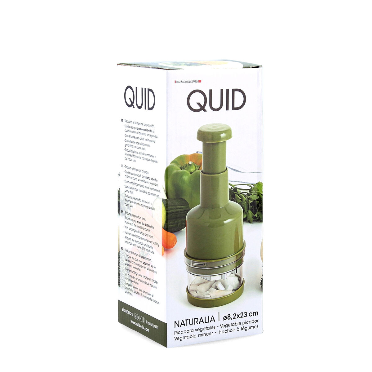 Mincer Quid Naturalia Manual Green Metal 8,2 x 23 cm Mincer Quid Naturalia Manual Green Metal 8,2 x 23 cm