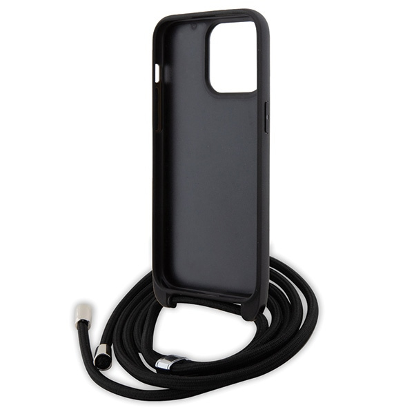 Karl Lagerfeld KLHCP15XSASKNPSK Apple iPhone 15 Pro Max hardcase Crossbody Saffiano Monogram black