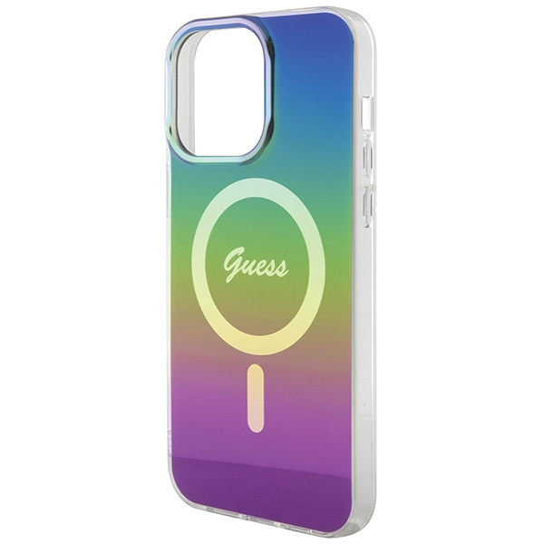 Guess GUHMP15LHITSK Apple iPhone 15 Pro hardcase IML Iridescent MagSafe rainbow
