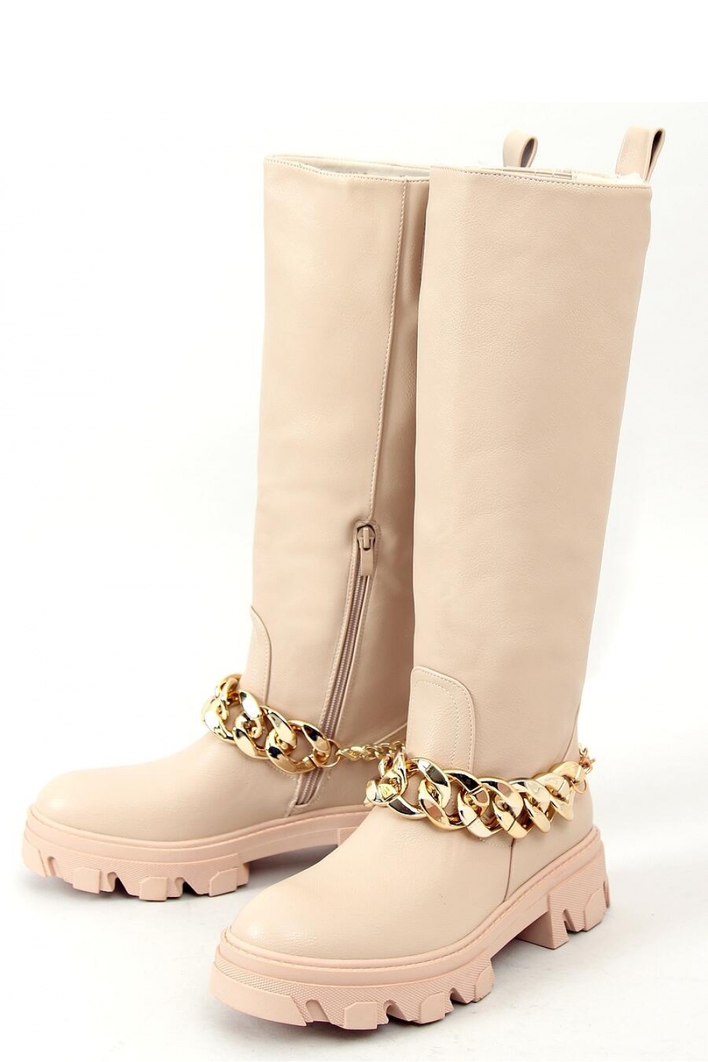  Officer boots model 158831 Inello  beige