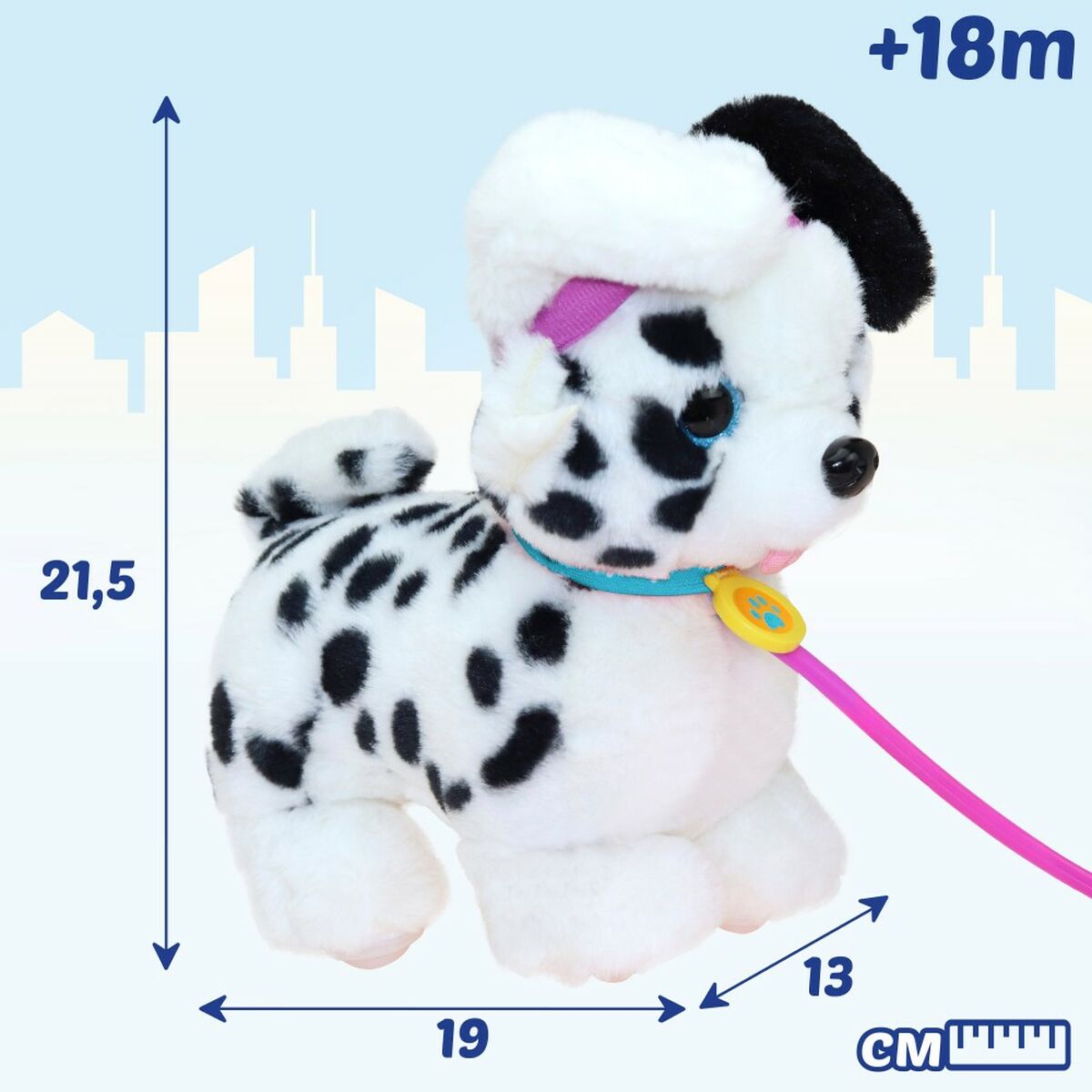 Plush Pet Eolo Sprint Dog 19 x 21,5 x 13 cm Plastic (4 Units)