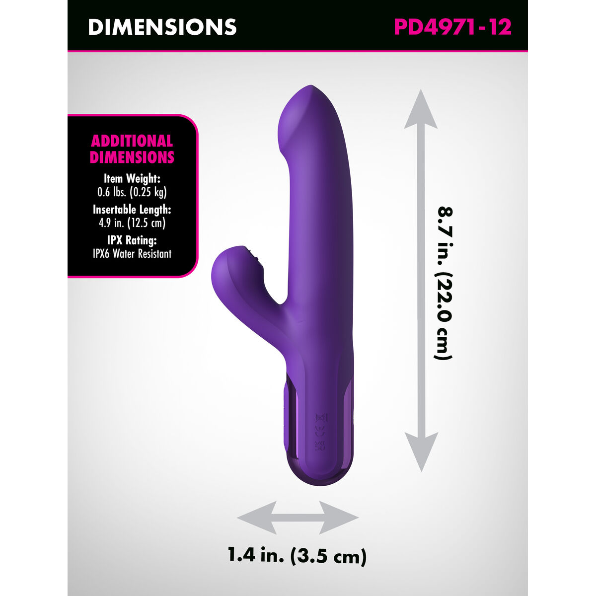 G-Spot Vibrator Pipedream Fantasy for her Purple