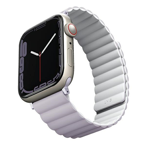 UNIQ Revix Band Apple Watch 4/5/6/7/8/SE/SE2 40/41mm Reversible Magnetic lilac-white