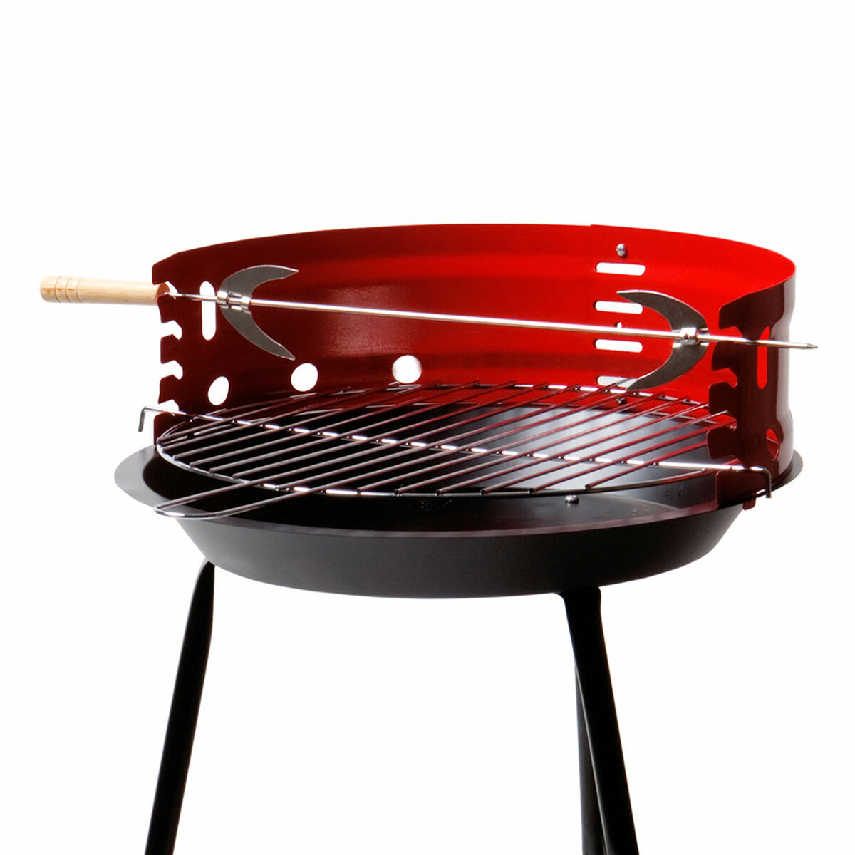 Barbecue Portable Aktive Red 37,5 x 70 x 38,5 cm Wood Iron