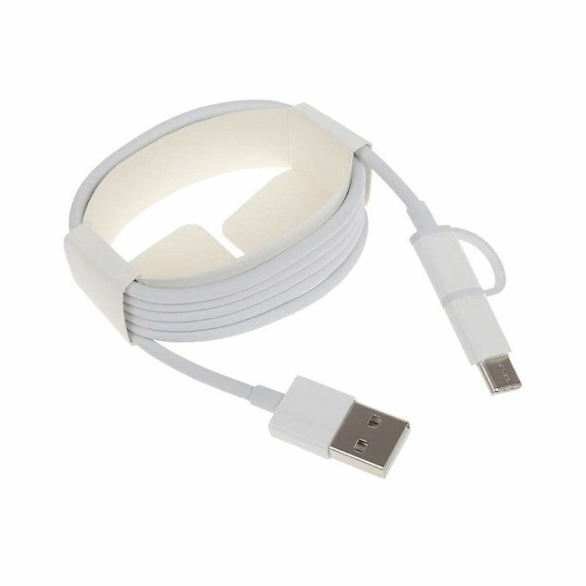 Cable Micro USB Xiaomi Mi 2-in-1 USB Cable (Micro USB to Type C) 100cm White 1 m