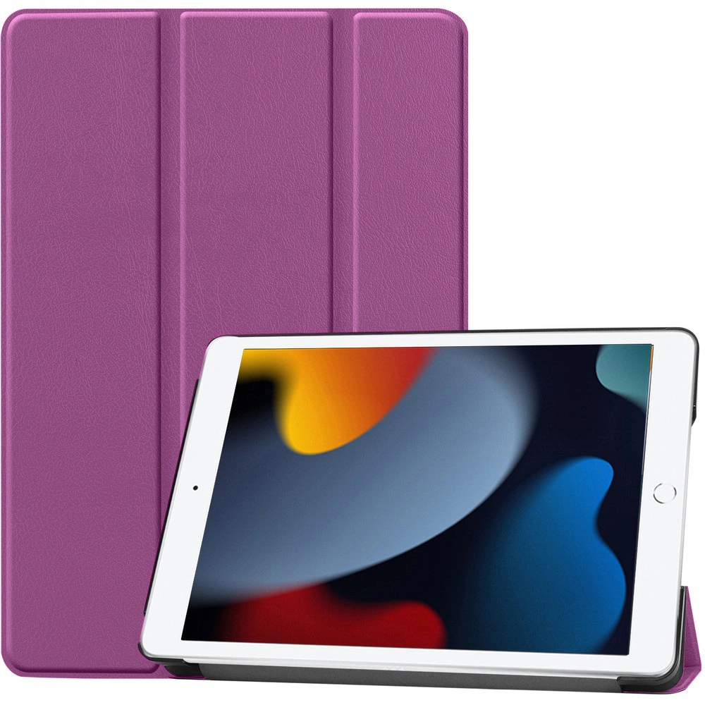 Bizon Case Tab Croc Apple iPad 9/8/7 10.2 2021/2020/2019 dark purple