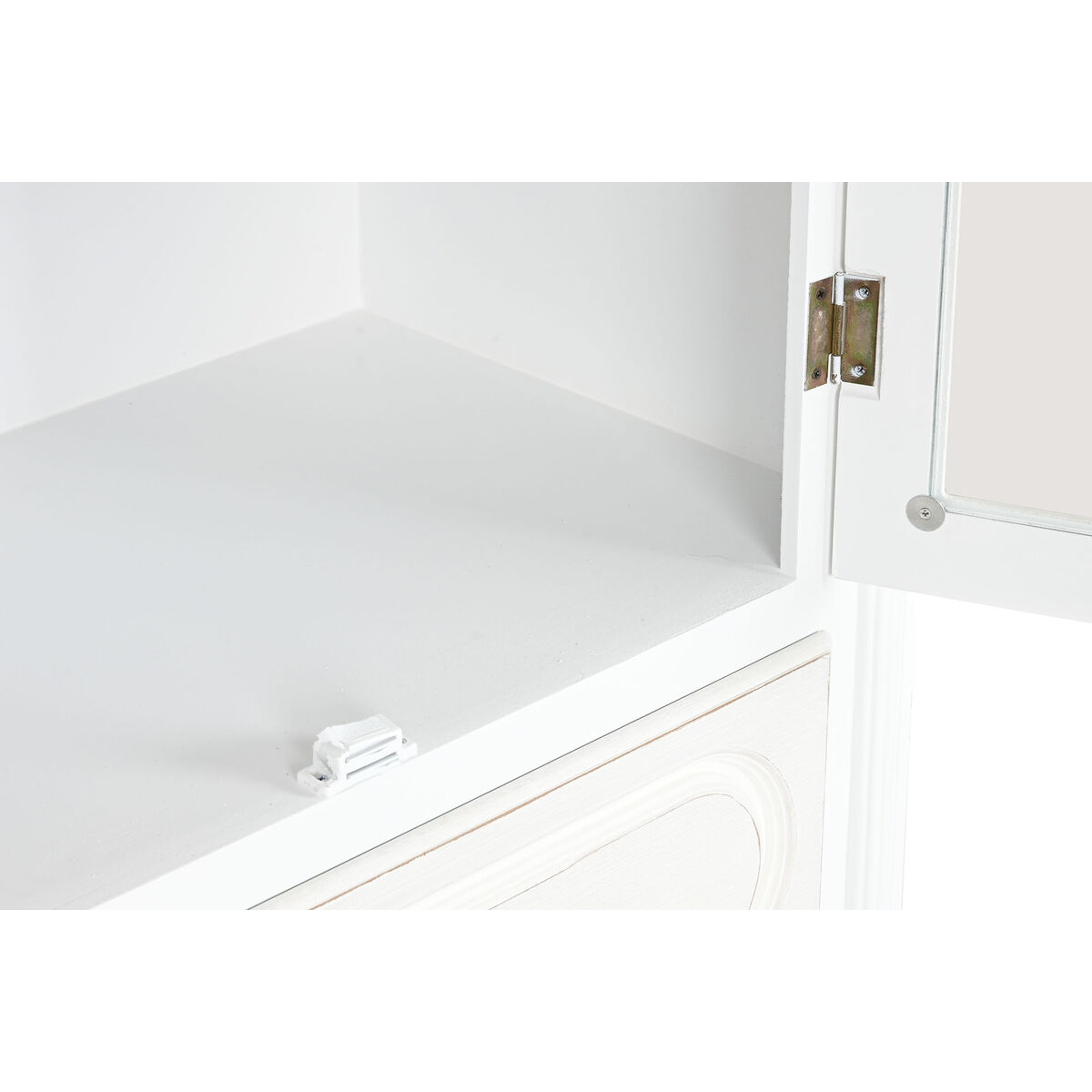 Display Stand Home ESPRIT White Wood Crystal 76 x 39 x 193 cm