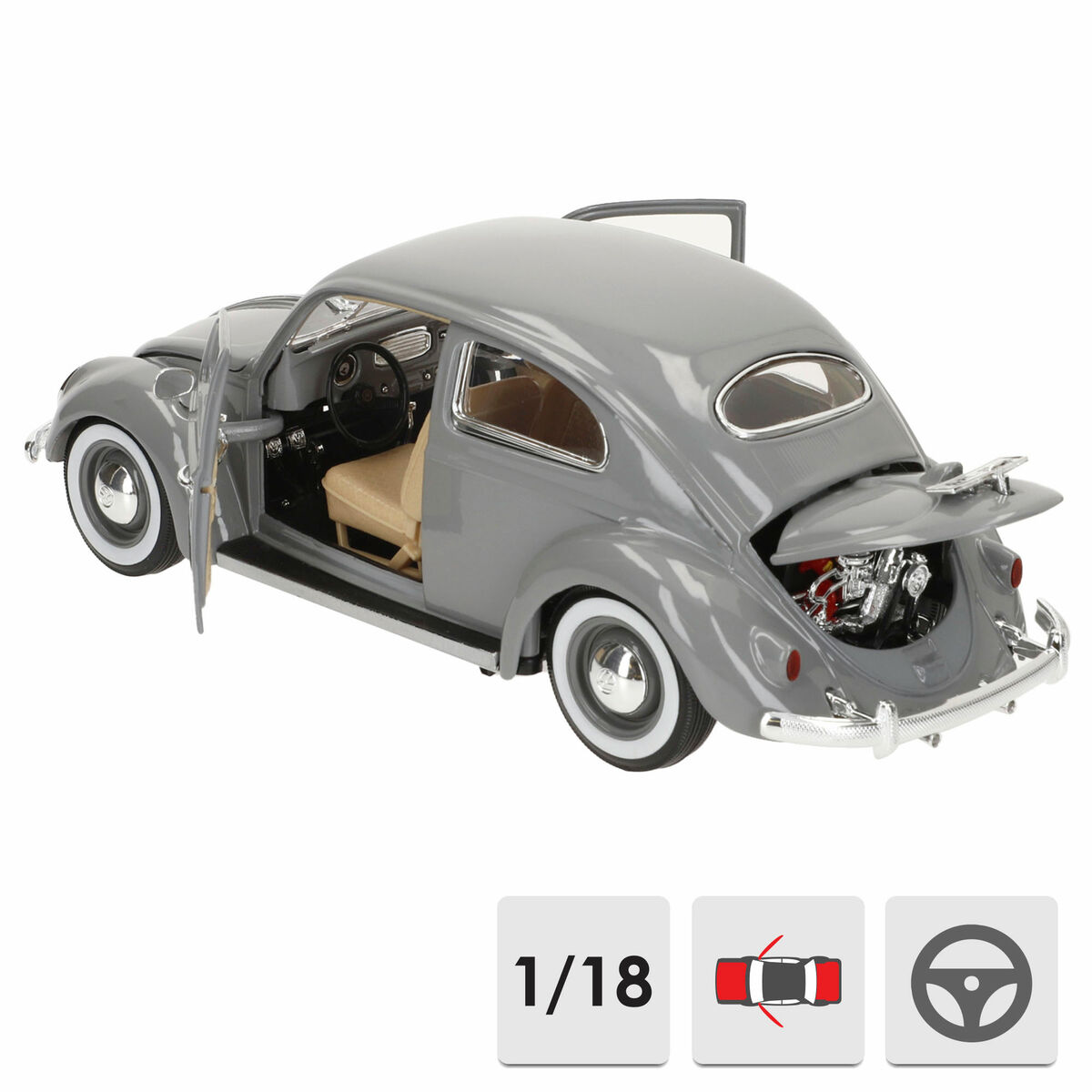 Car Bburago GT-Volkswagen Kafer Beetle (1955) 1:18