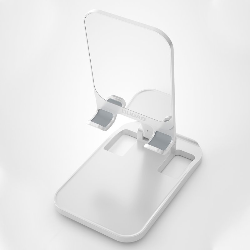 Dudao desk telescopic stand foldable phone holder tablet white (F5XS whie)