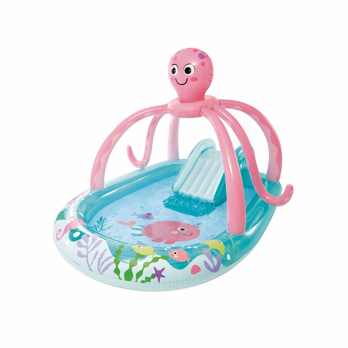 Inflatable Paddling Pool for Children Intex Octopus 229 L 243 x 183 x 150 cm Octopus
