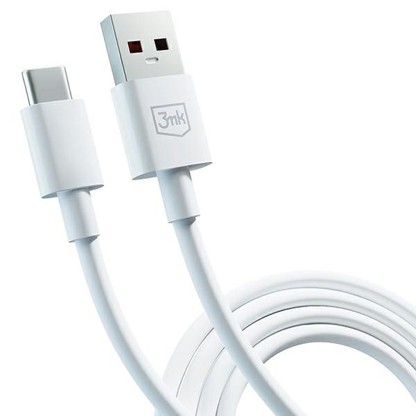 3MK Hyper Cable USB-A / USB-C 5A 60W 1.2m white