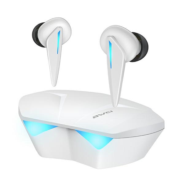 AWEI earphones Bluetooth 5.0 T23 TWS + gaming white