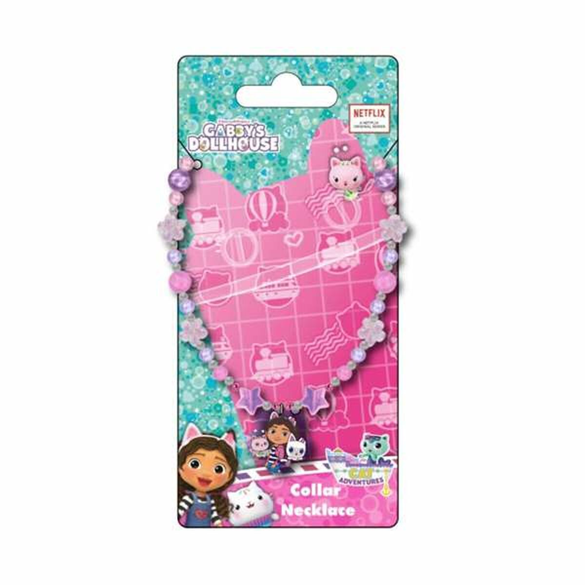 Girl's Necklace Gabby's Dollhouse Pink