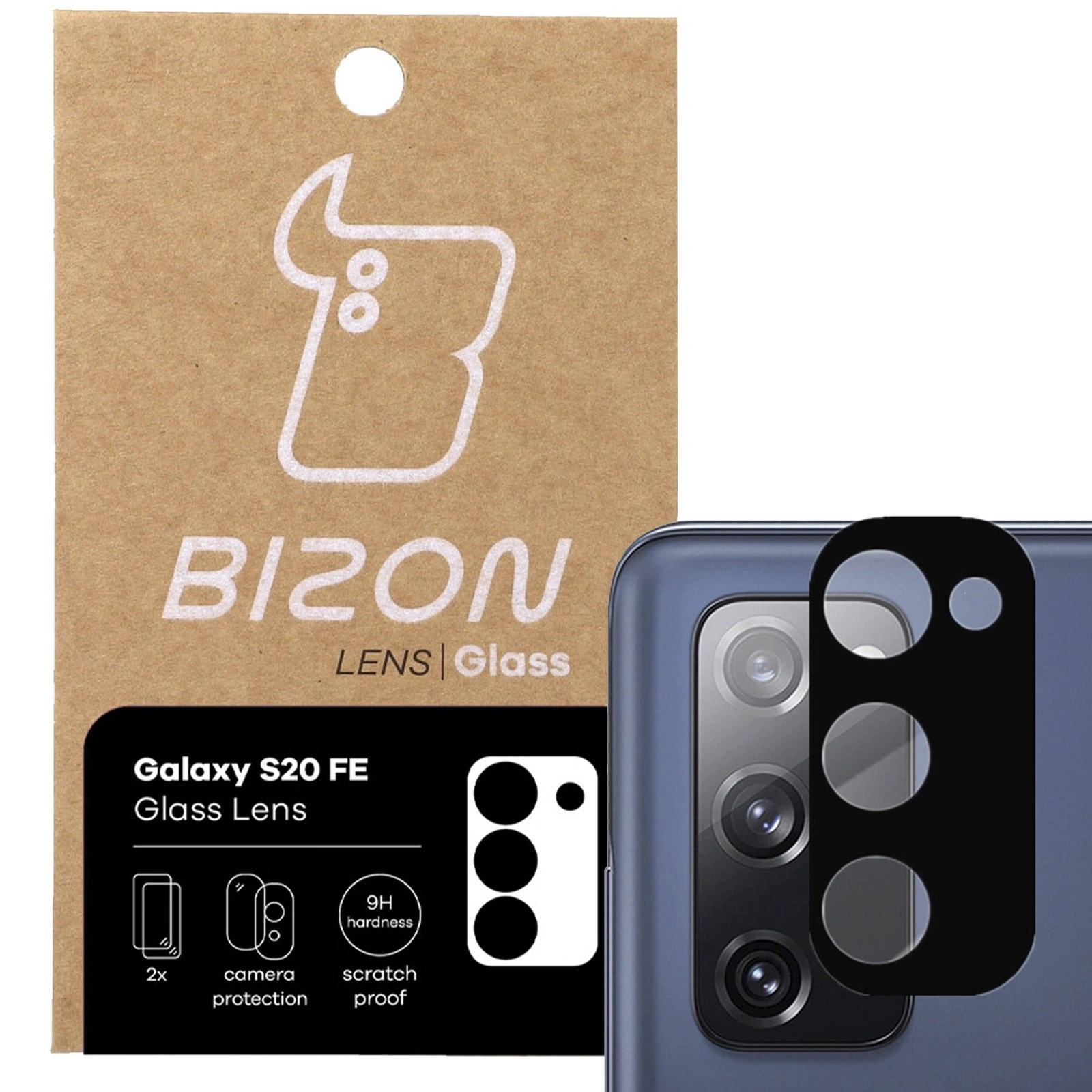 Bizon Glass Lens Samsung Galaxy S20 FE [2 PACK]