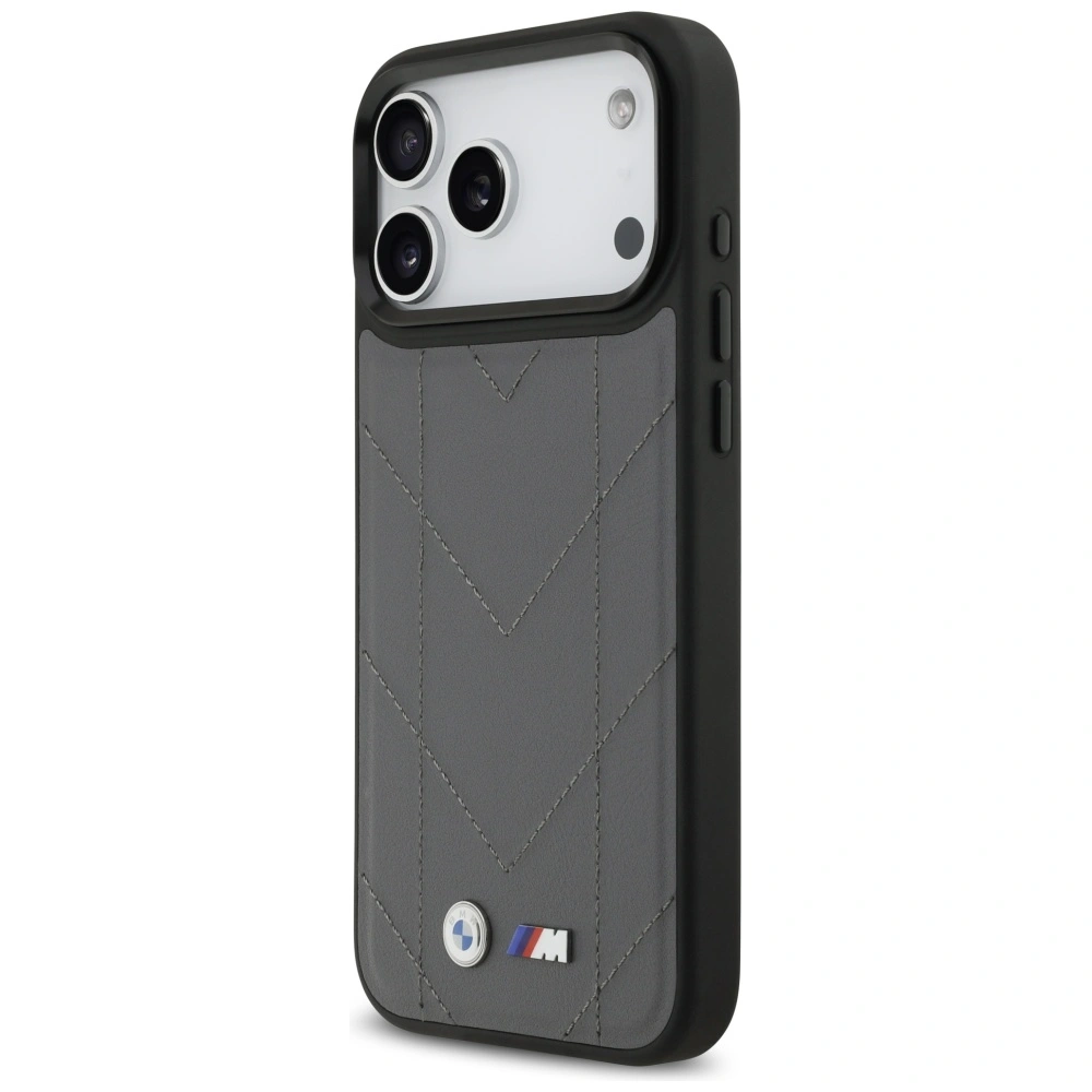Etui BMW M Quilted Logo MagSafe do Apple iPhone 17 Pro Max antracyt