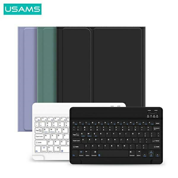 USAMS Winro Keyboard Apple iPad Pro 11 2018/2020/2021/2022 (1, 2, 3, 4 gen) purple cover-white keyboard (US-BH645)