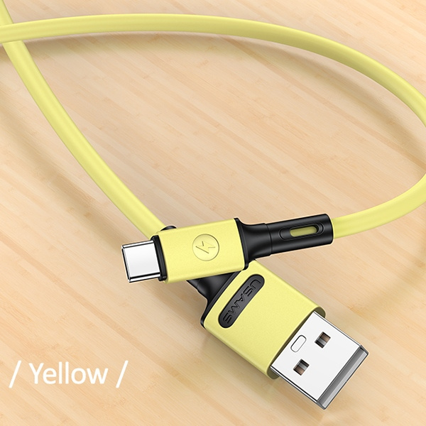 USAMS Cable U52 USB-C 2A Fast Charge 1m yellow SJ436USB03 (US-SJ436)