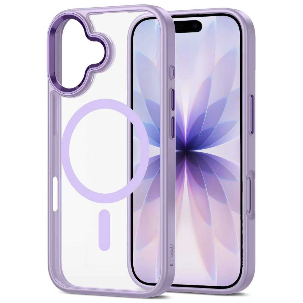 Etui Tech-Protect MagMat MagSafe do Apple iPhone 17 Lavender/clear