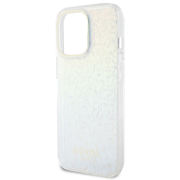 Guess GUHCP15XHDECMI Apple iPhone 15 Pro Max hardcase IML Faceted Mirror Disco Iridescent multicolor
