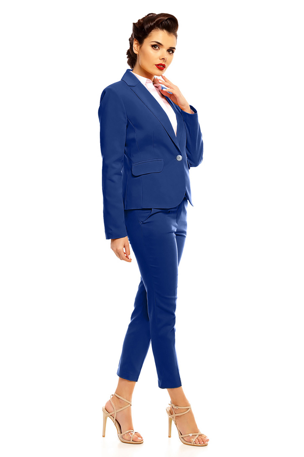  Women trousers model 142418 Cabba  navy blue