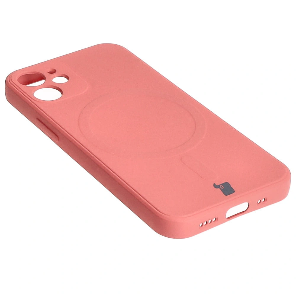Bizon Case Silicone MagSafe Sq Apple iPhone 12 Mini dirty pink