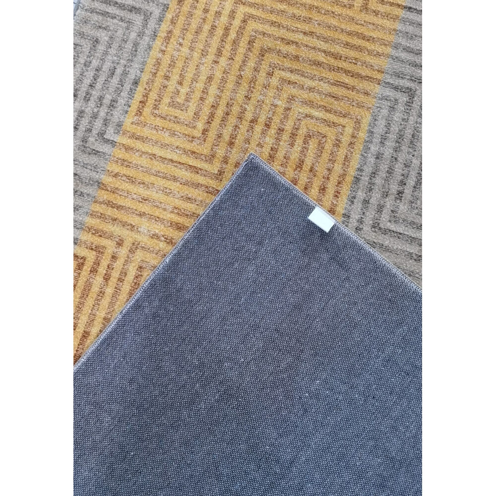 Carpet DKD Home Decor Yellow (60 x 240 x 0,7 cm)